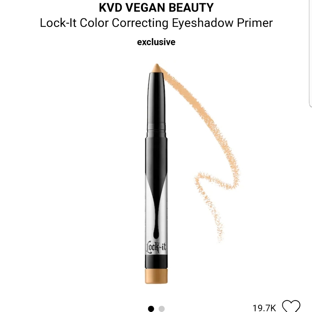 2 shades KAT VON D colour correcting eye primer